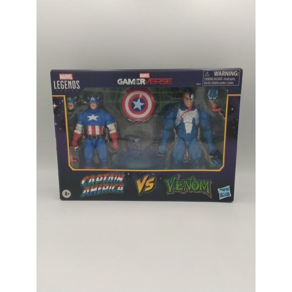 2025 Captain America and Venom Marvel Legends Series Gamerverse action figures